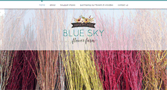 Desktop Screenshot of blueskyflowerfarm.com