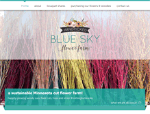 Tablet Screenshot of blueskyflowerfarm.com